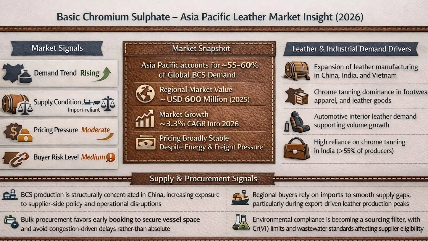 Basic Chromium Sulphate Leather Market Insight for Asia Pacific (2026)