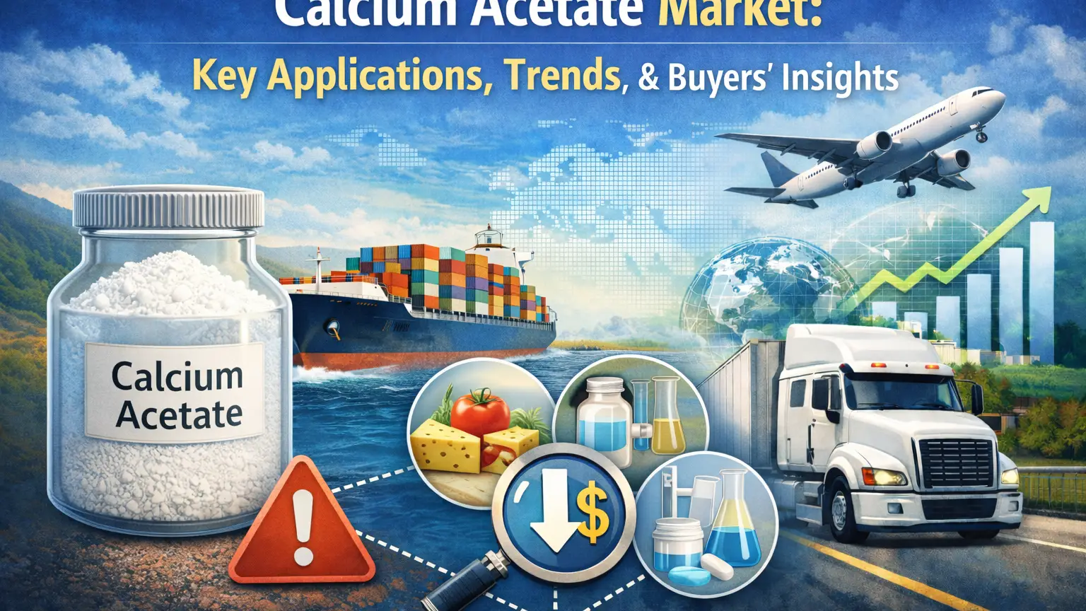 Calcium Acetate Market : Key Applications, Trends, & Buyers’ Insights