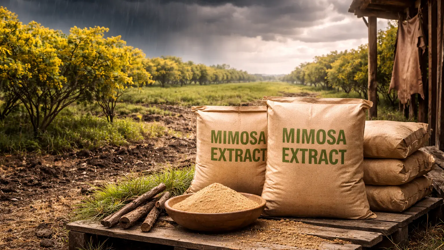 Climate Change Puts Asia's Mimosa Extract for Leather at Risk